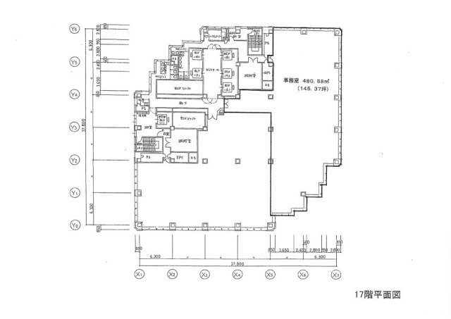 新宿スクエアタワー17F 間取り図