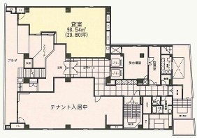 共和五番館1F 間取り図