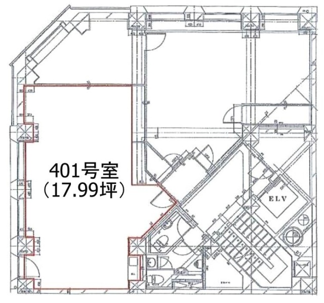 壱番館ビル401 間取り図