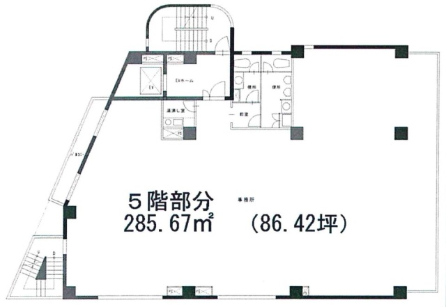 国分寺本町クリスタルビル5F 間取り図