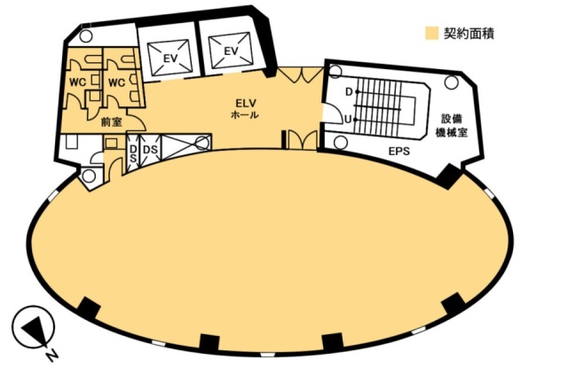 ノアビル6F 間取り図