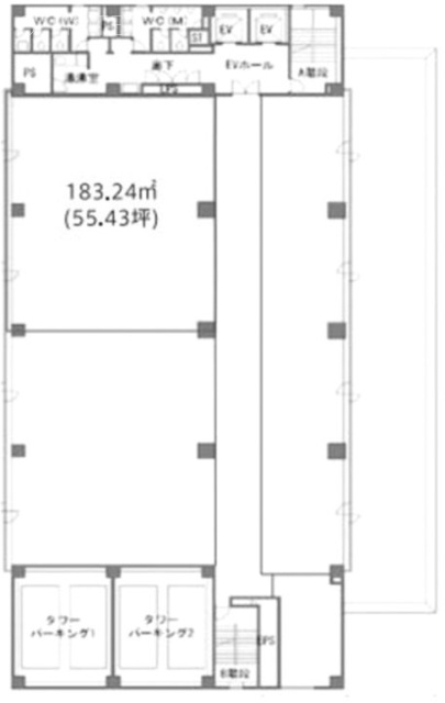 横浜ウエストサイドビル8F 間取り図