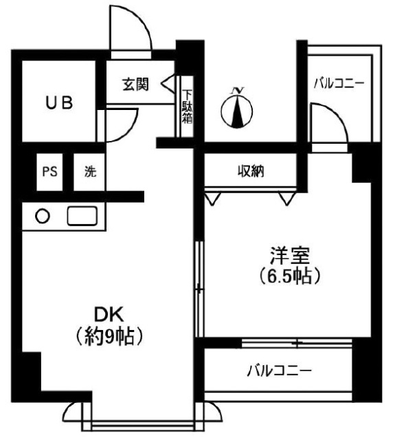 湯島ナガタビル402 間取り図