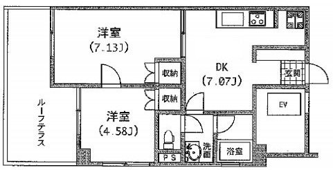 ロイヤル東麻布302 間取り図