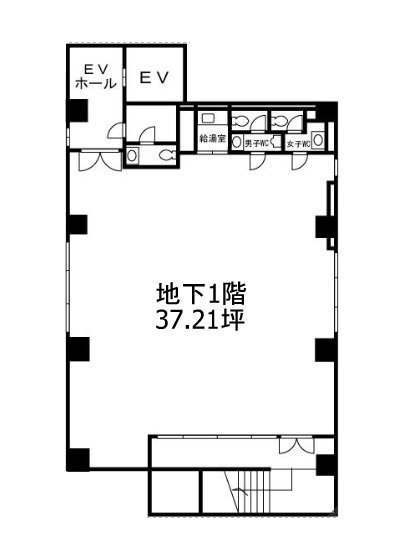 上野木坂ビルB1F 間取り図