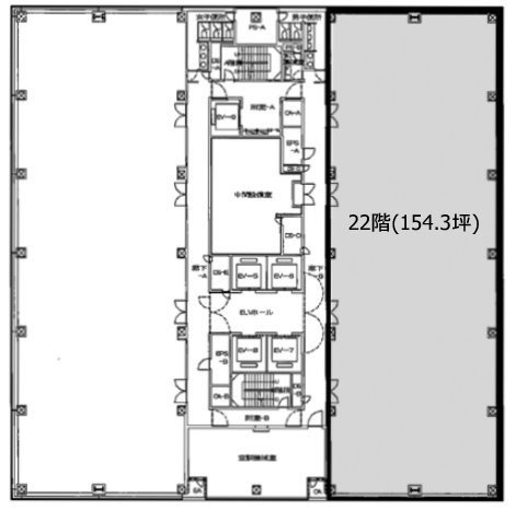 新宿グリーンタワー22F 間取り図