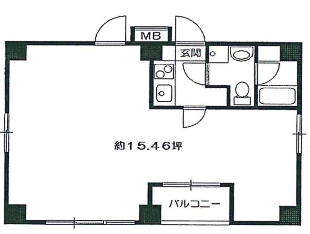 リベルタⅡ7F 間取り図
