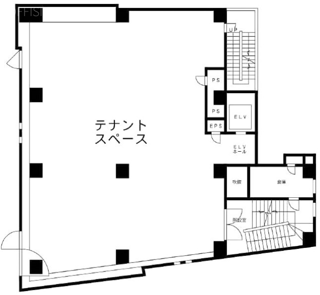 バルビゾン55ビル6F 間取り図