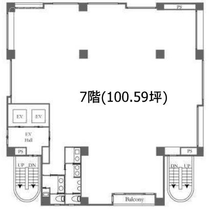 ヒキタカ木場ビル7F 間取り図