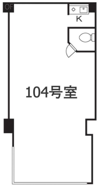 横山マンション104 間取り図