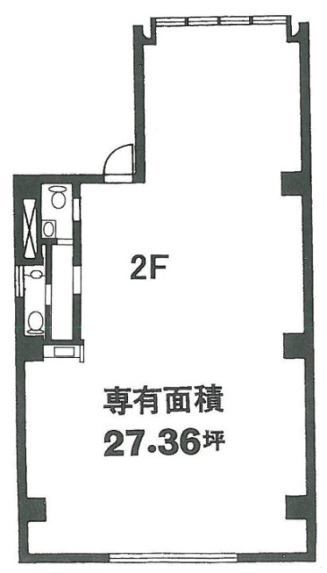 麻仁ビル恵比寿2F 間取り図