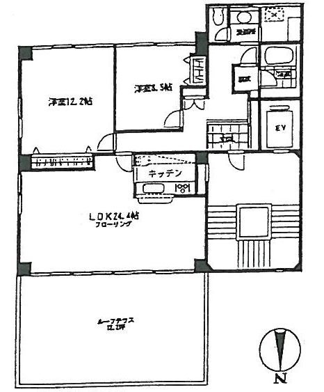 アデックス一番町501 間取り図