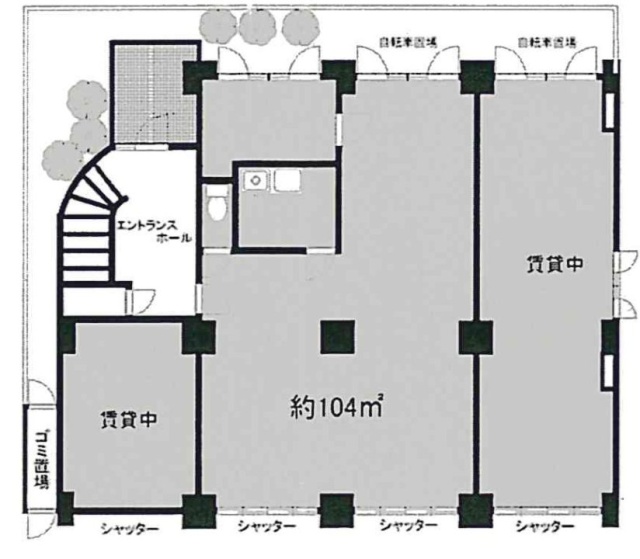 カーザルーチェビル1F 間取り図