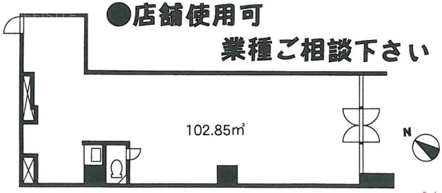 ビラカーサ五番町1F 間取り図