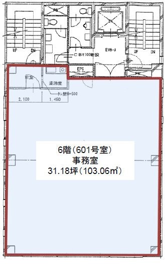 新橋田中ビル6F 間取り図