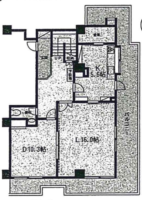 ヴィラピネードビル301 間取り図