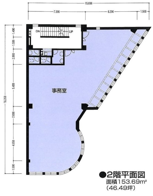 渋谷CHビル2F 間取り図