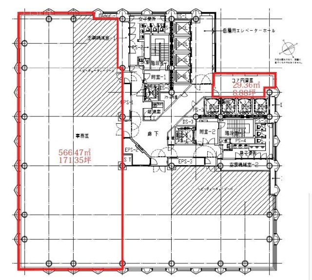 日土地西新宿ビル13F 間取り図