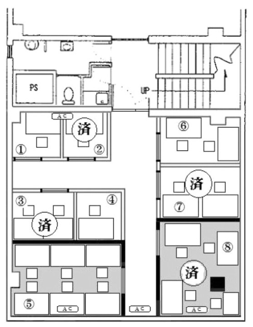 銀三ビル(サテライトオフィス銀座)404 間取り図