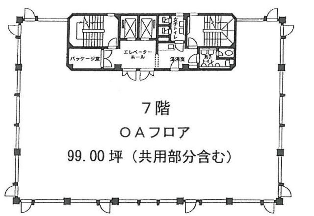 高輪カネオビル7F 間取り図