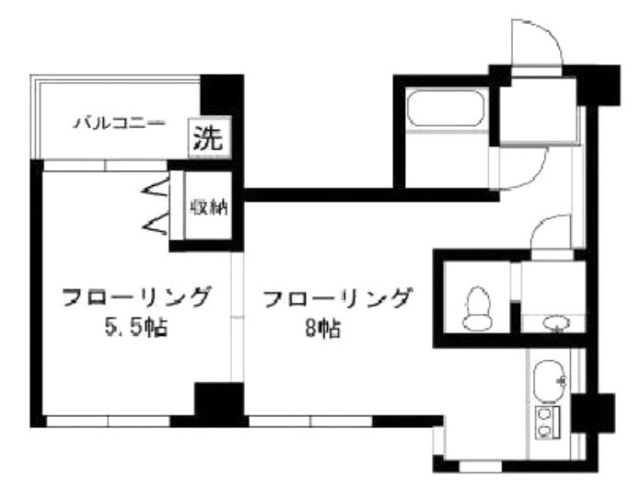 ヴィラデステ原宿203 間取り図