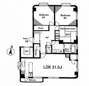 レオンビル3F 間取り図