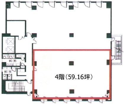 西新宿松屋ビル4F 間取り図