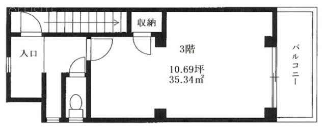 東京モリスビル第63F 間取り図