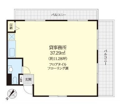 ヴィラージュ青山301 間取り図