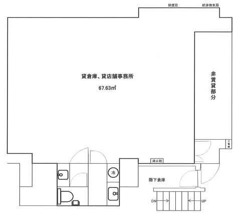 パラシオン高円寺ビルB1F 間取り図