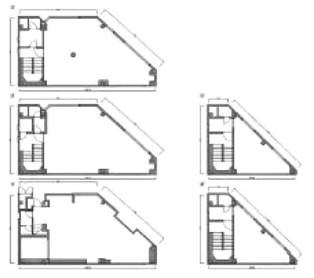 第一誠ビル1F~5F 間取り図