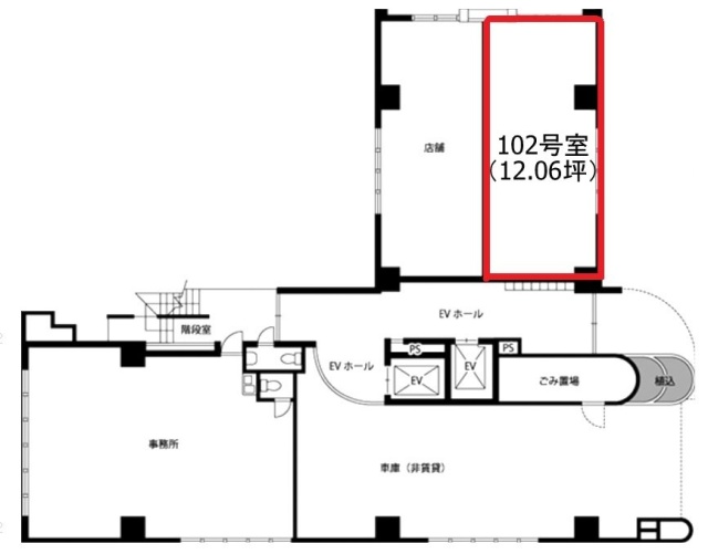 アルス市ヶ谷102 間取り図