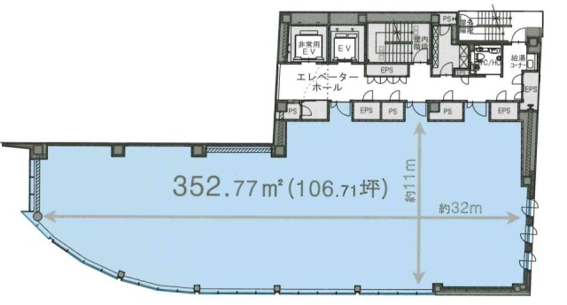 虎ノ門ビルディング2F 間取り図