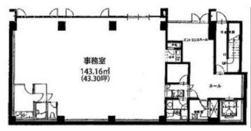 赤坂加藤ビル1F 間取り図