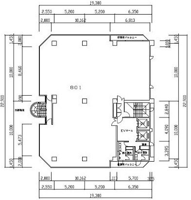 KEC銀座ビル801 間取り図