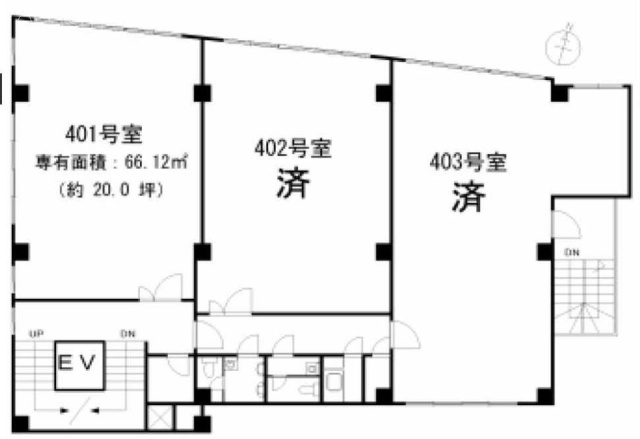 大興ビル401 間取り図