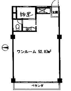 富田ビル802 間取り図