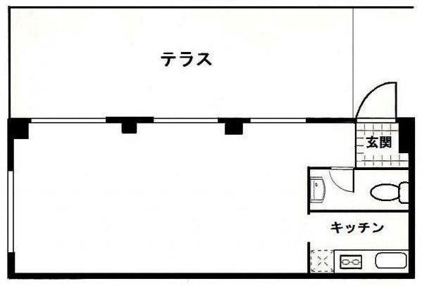 南青山グリーンヒルハウスビル102 間取り図