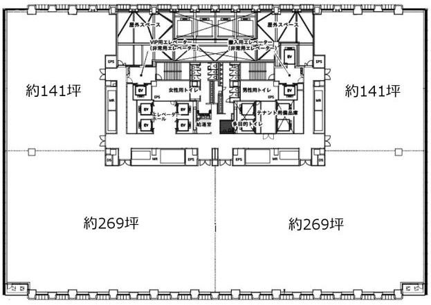 京橋エドグラン西 間取り図