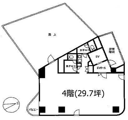 東五反田KBビル4F 間取り図