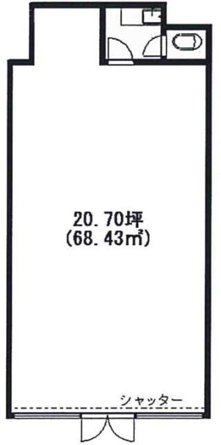 タカノ第一ビル1F 間取り図