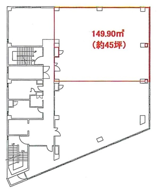 日本生命武蔵野ビル4F 間取り図