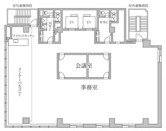 CIRCLES日本橋小舟町2F 間取り図