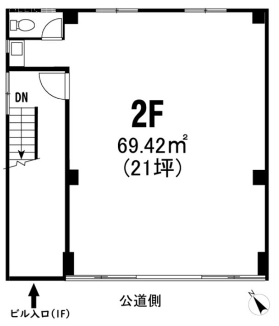 市瀬ビル2F 間取り図