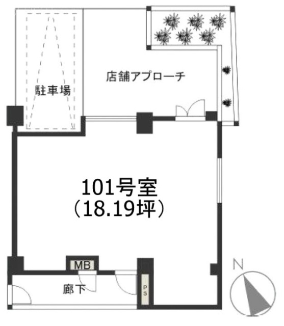 トーシンフェニックス吉祥寺参番館101 間取り図