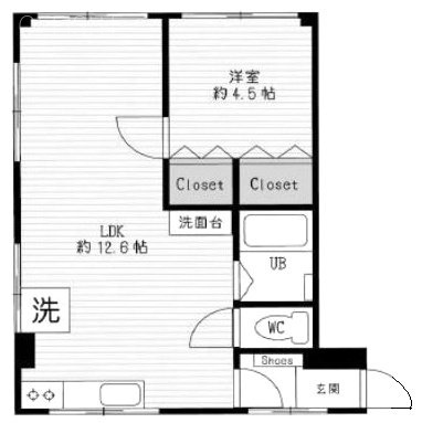 メゾン杉山301 間取り図