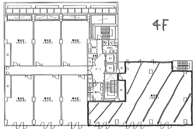 共同ビル銀座7丁目407 間取り図