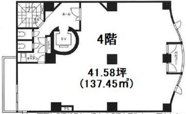 日本橋BNKビル4F 間取り図