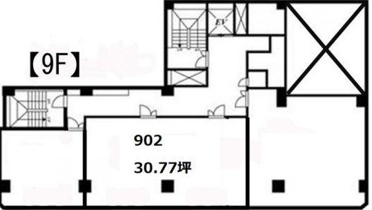 南幸折目ビル902 間取り図