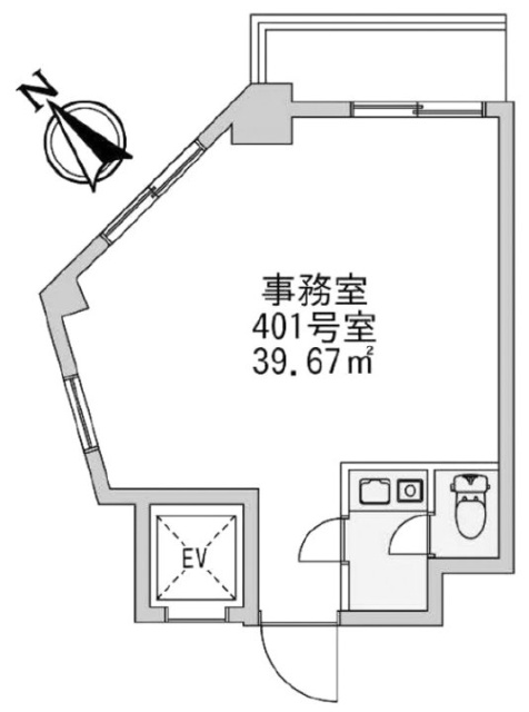 代々木公園セレナビル401 間取り図